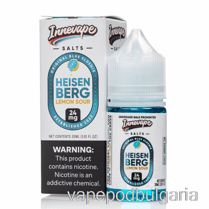 Vape Течности Хайзенберг Lemon Sour - Innevape соли - 30ml 50mg